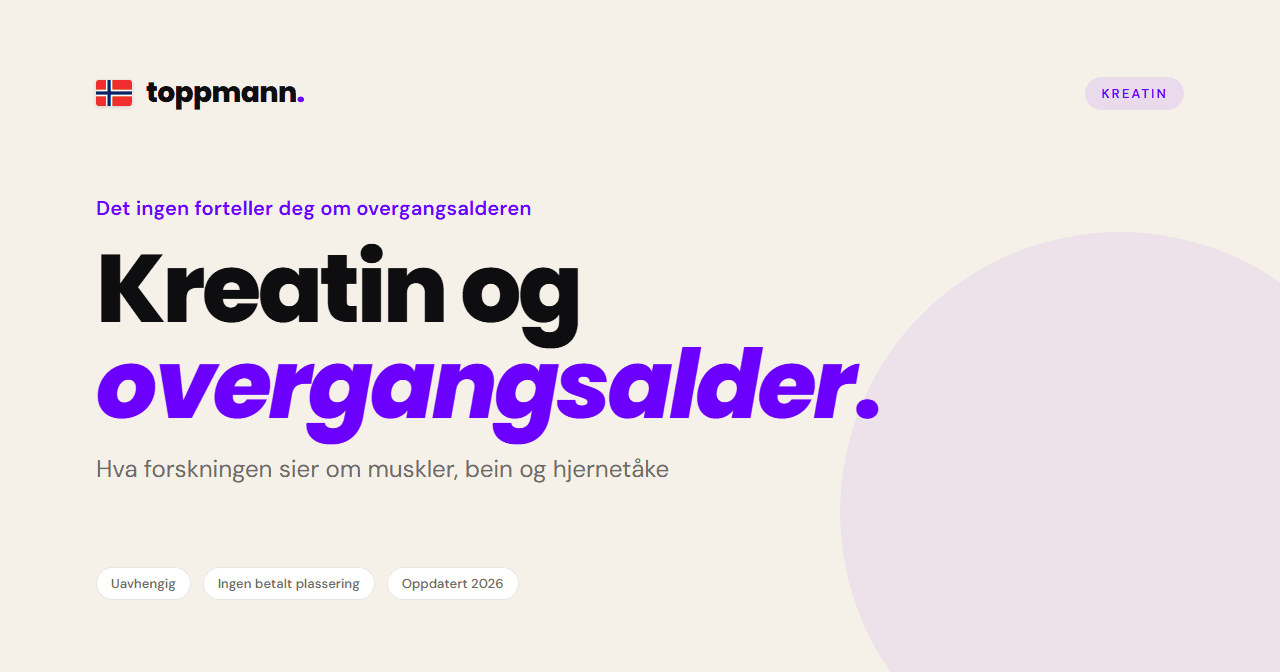 Kreatin og overgangsalder