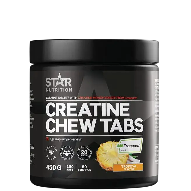 Star Nutrition Creatine Chew Tabs tyggetabletter med kreatin, 150 tabletter
