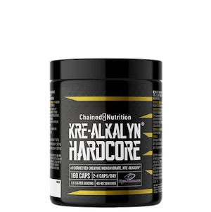 Chained Nutrition Kre-Alkalyn Hardcore, boks med 160 kapsler