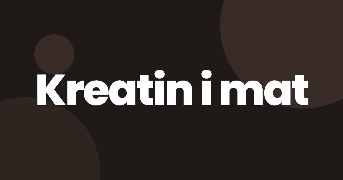 Kreatin i mat