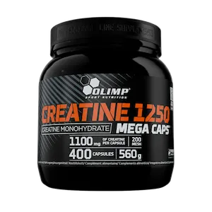 Olimp Creatine Mega Caps 400, boks med 400 kapsler mikronisert kreatinmonohydrat