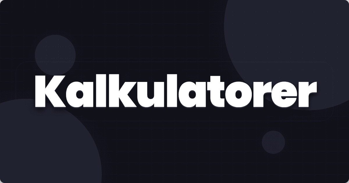 Kalkulatorer