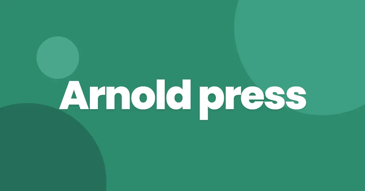Arnold press