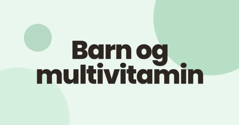 Multivitamin til barn