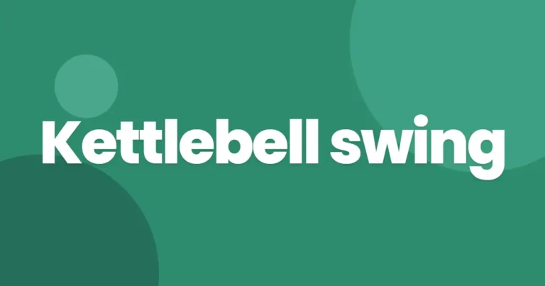 Kettlebell swing