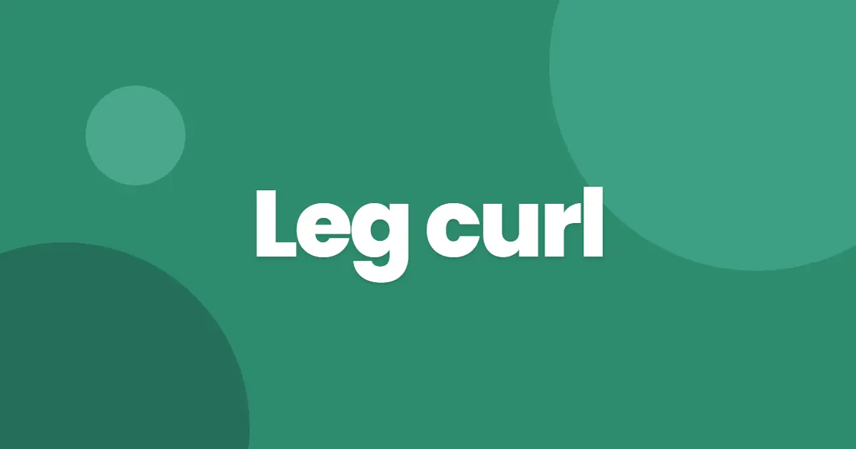 Leg curl