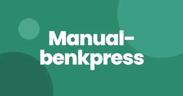 Manualbenkpress
