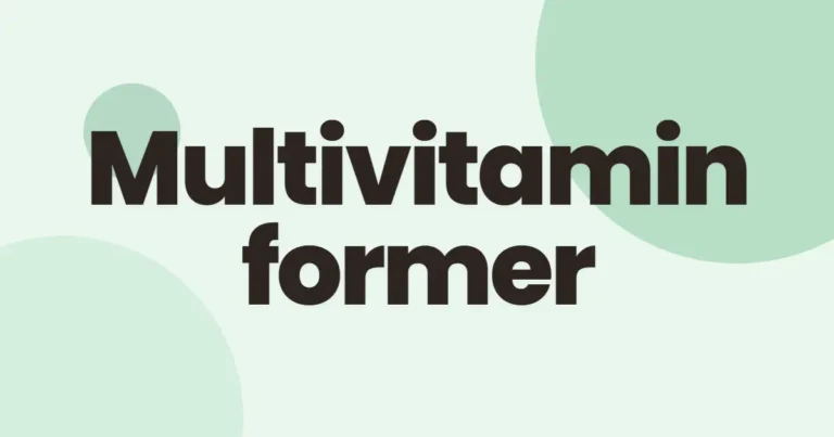 Multivitamin former
