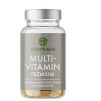 Vitaprana Multivitamin Premium 50 kapsler med aktive B-vitaminer, K2 og Q10 i pullulankapsel