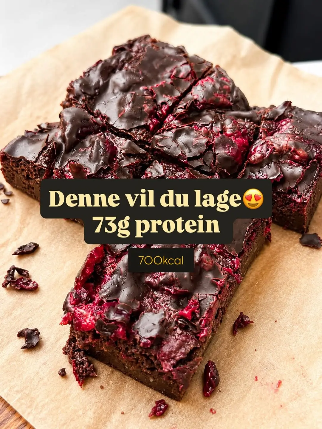 Høyprotein-brownie laget av Skaidra Praneviciute