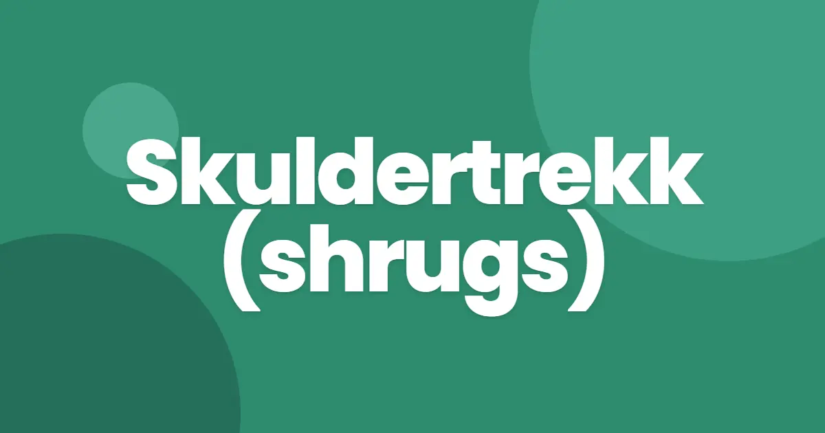 skuldertrekk
