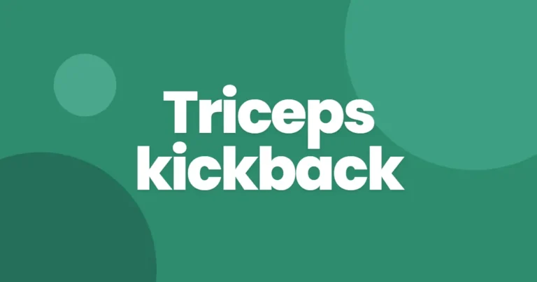 Triceps kickback