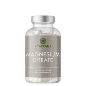 Vitaprana Magnesiumsitrat 125 mg, 100 veganske kapsler