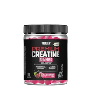Premium PureCreatine Gummies Cherrypop, boks med 60 gummies