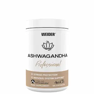 Weider Ashwagandha Professional 120 kapsler med KSM-66, AstraGin, magnesium og vitamin C
