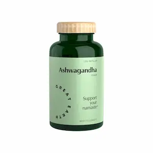 Great Earth Ashwagandha 120 kapsler med piperin og vitamin B5