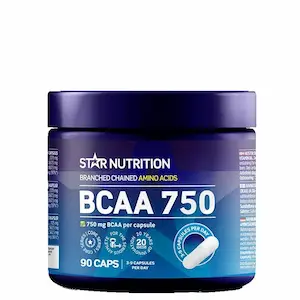 BCAA 750 Kapsler 90 stk fra Star Nutrition