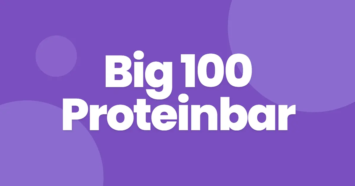 Big 100 proteinbar