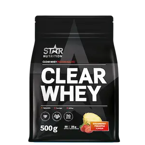 Beste clear whey 2026: Star Nutrition Clear Whey myseprotein 500 g