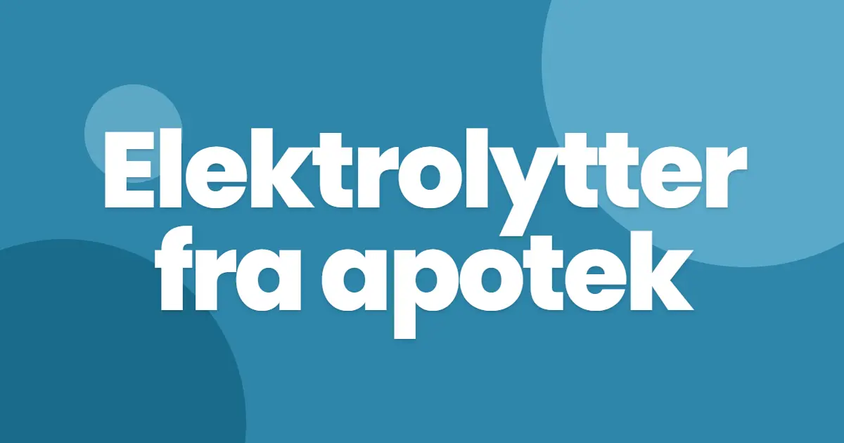 Elektrolytter fra apotek