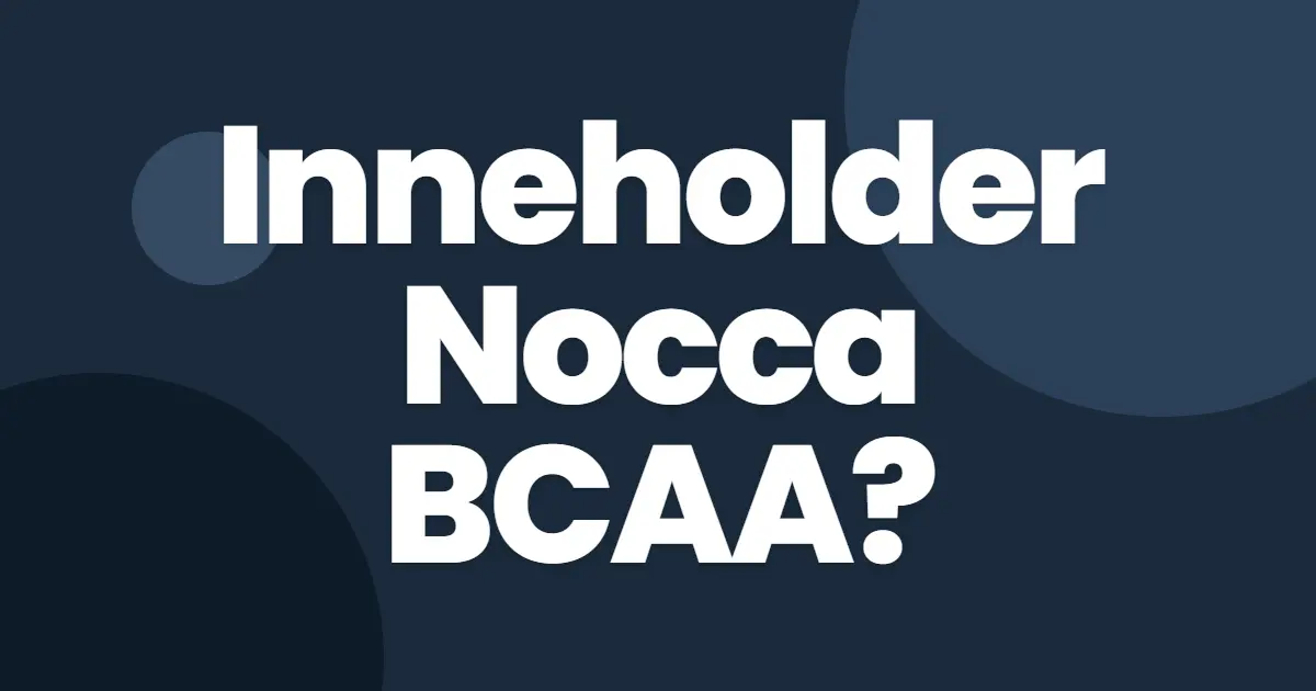 NOCCO BCAA