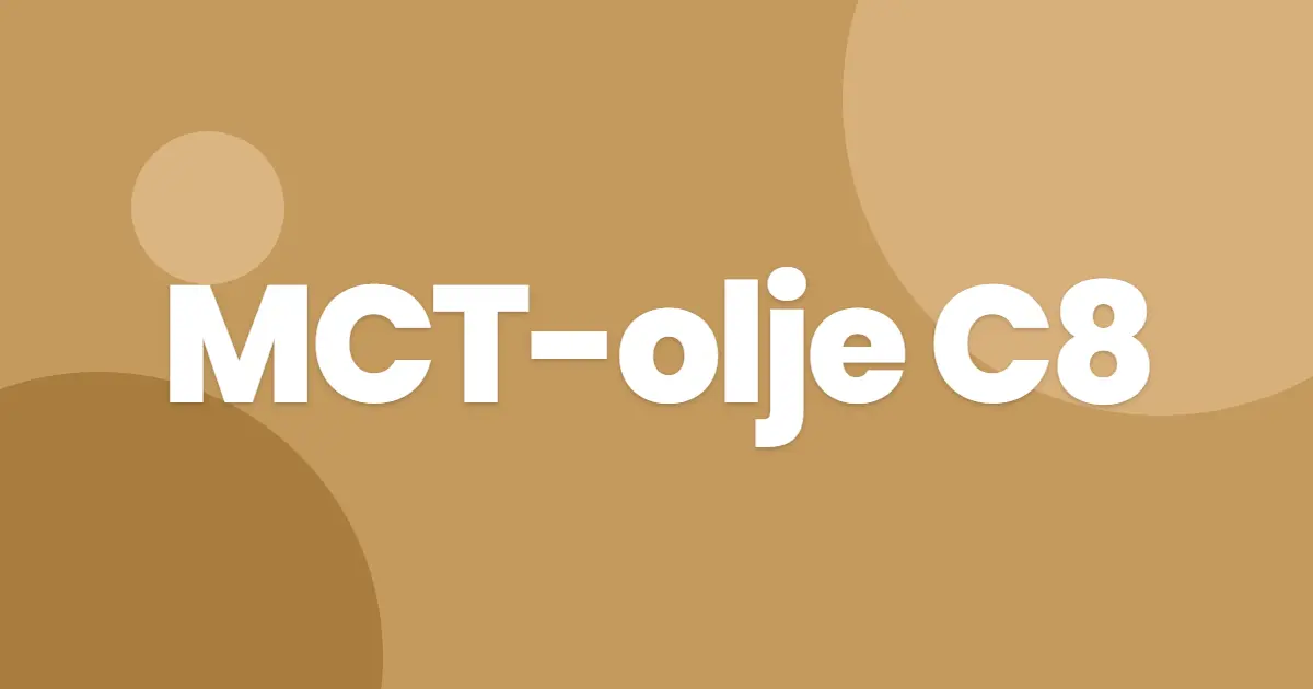 C8 MCT-olje