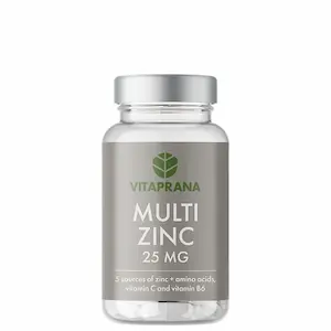 Sink best i test 2026: Multi Sink 25 mg 110 kapsler fra Vitaprana, testvinner