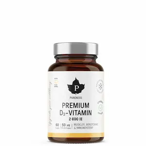 Pureness Premium D3-vitamin 60 kapsler med fiskeolje