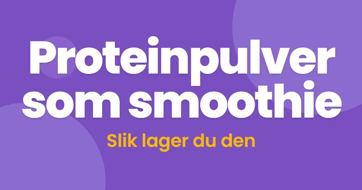 Proteinpulver smoothie