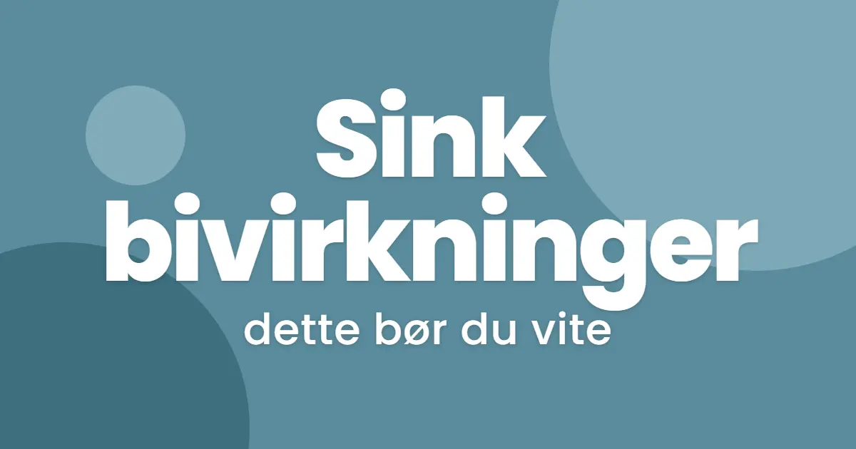 Bivirkninger av sinktabletter