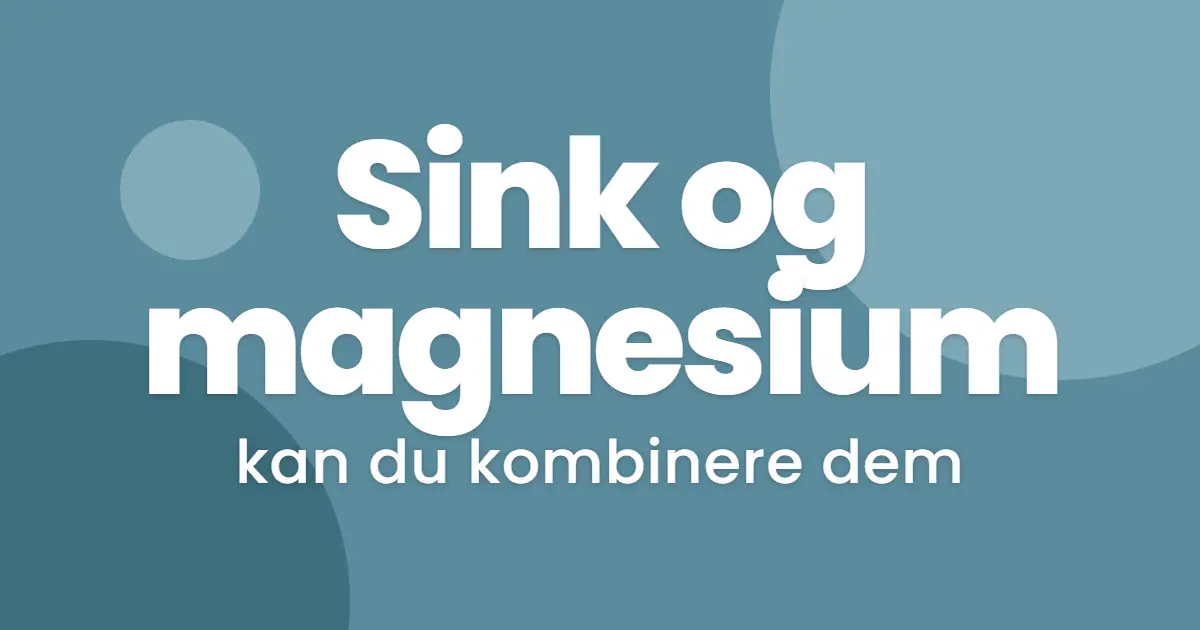 Sink og magnesium