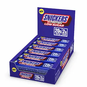 Snickers High Protein Bar Low Sugar 57 g fra Mars, 12-pakning