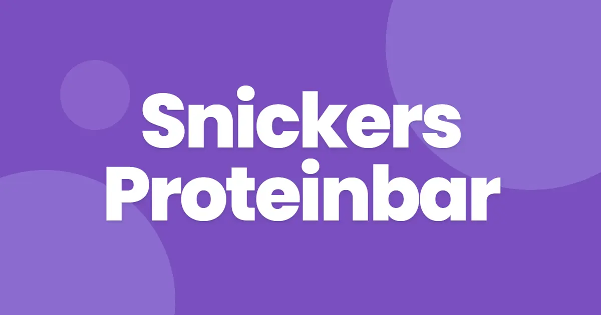 Snickers proteinbar