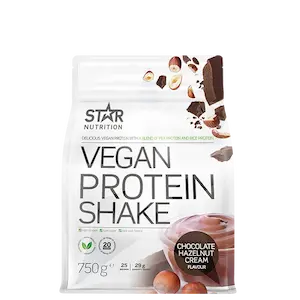 Star Nutrition Vegan Protein Shake 750 g sjokolade og hasselnøtt