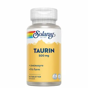 Solaray Taurin Aminosyrer 500 mg, 60 tabletter