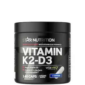 Star Nutrition Vitamin K2-D3 140 kapslar, testvinner