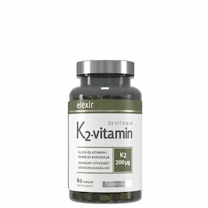 Elexir Pharma Vitamin K2+D3 200 mcg 60 kapsler