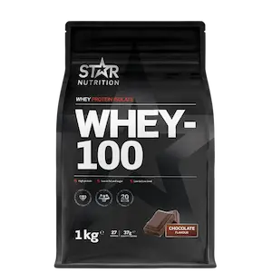 Star Nutrition Whey-100 myseprotein 1 kg sjokolade