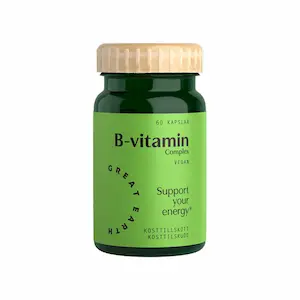 Great Earth B-vitamin Complex 60 kapsler