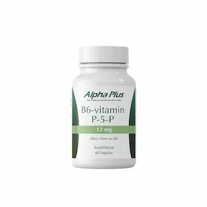 Alpha Plus B6-vitamin P-5-P 12 mg 60 kapsler