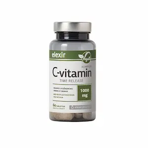 Elexir Pharma C-vitamin 1000 mg Time Release, 60 tabletter