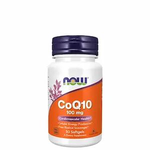 NOW Foods CoQ10 100 mg, 50 softgels