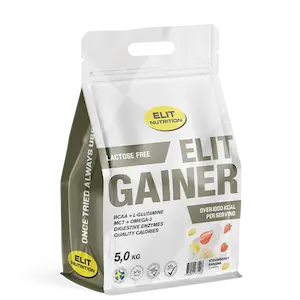 Elit Nutrition ELIT Gainer Laktosfri 5000 g Jordbær Banan
