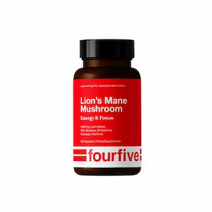 Fourfive Lions Mane Energy & Focus, 60 kapsler