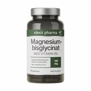 Magnesiumglysinat best i test 2026: Elexir Pharma Magnesiumbisglysinat, testvinner