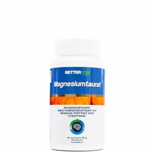 Magnesiumtaurat best i test 2026: Better You Magnesiumtaurat, 90 kapsler