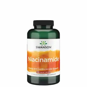 B3 best i test 2026: Swanson Niacinamide 500 mg 250 kapsler, testvinner