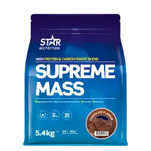 Gainer best i test 2026: Star Nutrition Supreme Mass 5400 g, testvinner