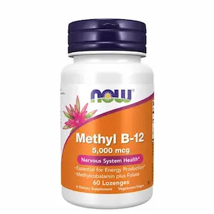 Now Foods Metyl B-12 5000 mcg 60 sugetabletter