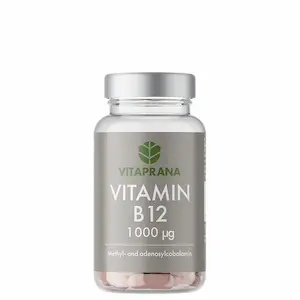 B12 best i test 2026: Vitaprana Vitamin B12 110 kapsler, testvinner